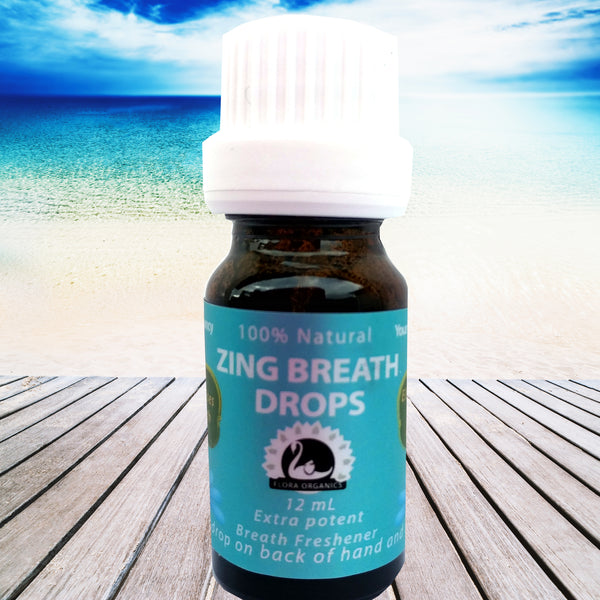 Breath Freshener - ZING Mouth Drops with Peppermint, Fennel & Chlorophyl