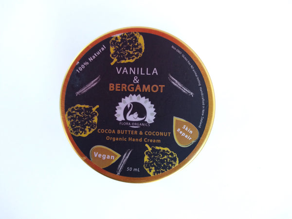 Cocoa Butter & Coconut Oil Hand Cream - Vanilla & Bergamot