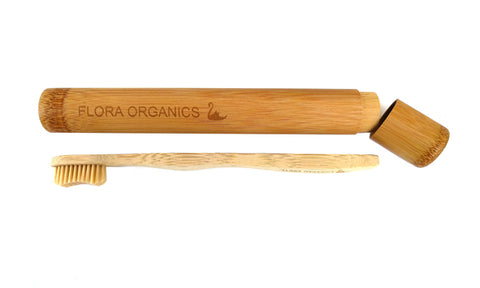 Bamboo Toothbrush case - with Bamboo Toothbrush included