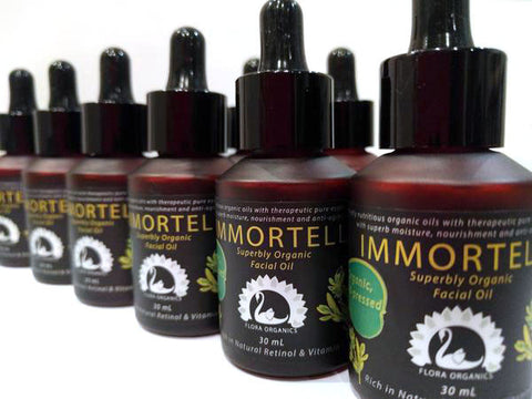 'IMMORTELLE' Facial oil Organic & Rejuvenating - Antioxidant & Retinol rich - 30 mL