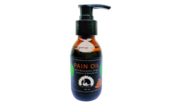 Pain Oil - 100% Natural with Wintergreen, Ginger, Turmeric & Manuka oils - 100 mL